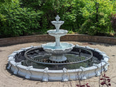 Photo of Large 3 Tier Leaf Fountain with Large Basin - Marquis Gardens